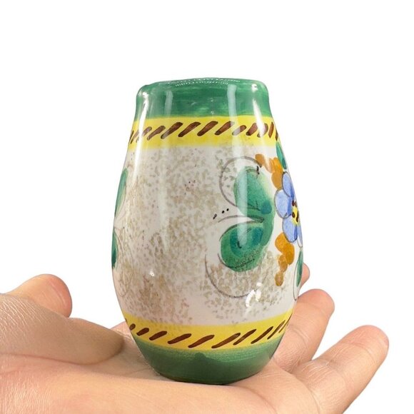 Italian Art Pottery Bud Vase Hand Made Ceramic Vase Signed A Stefano M Carujo - Picture 10 of 10